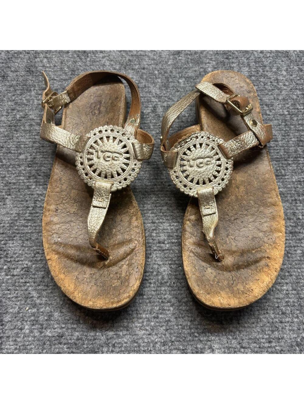 UGG Women's Gold and Brown Sandal